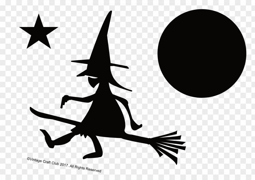 Witch Graphic Design Silhouette Monochrome PNG