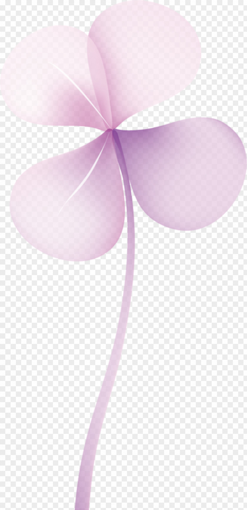Purple Clover Four-leaf PNG