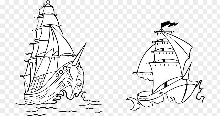 Sailboat Tattoo Ship Drawing PNG