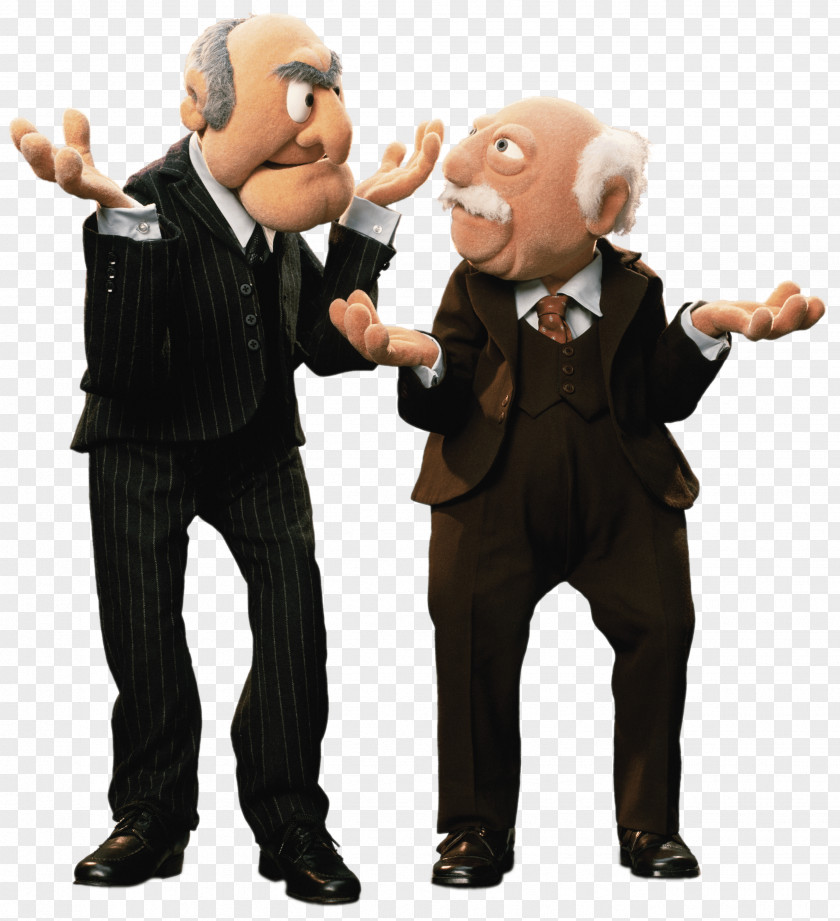 Statler And Waldorf Confused PNG and Confused, two men illustration clipart PNG