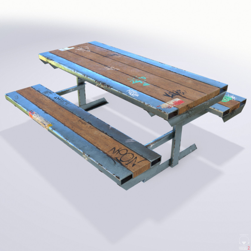 Bench 3D Computer Graphics Texture Mapping Skateboarding Skatepark PNG
