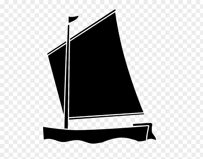 Line Sailing Ship PNG