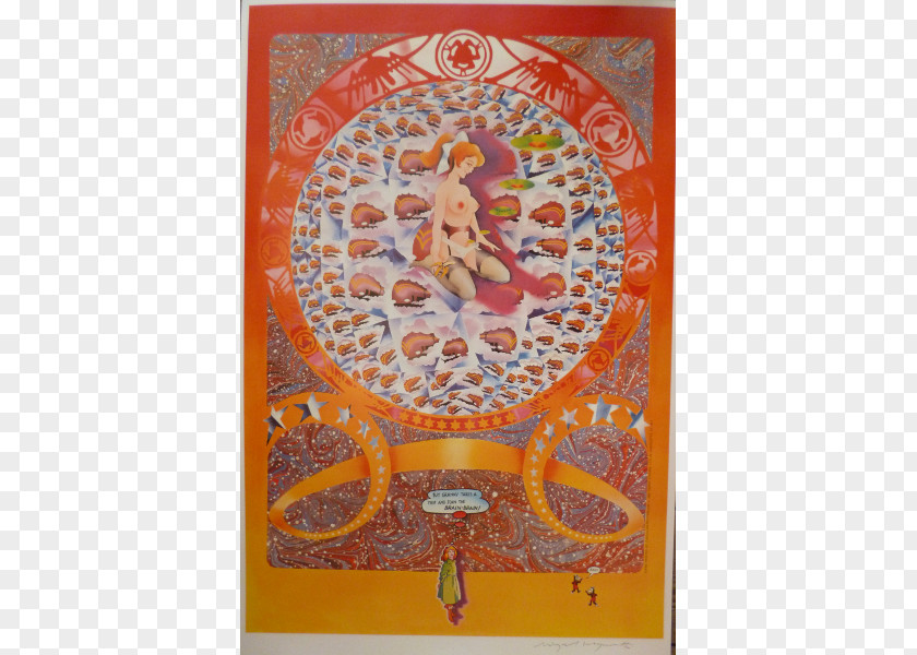 London Hapshash And The Coloured Coat Poster Psychedelic Art PNG