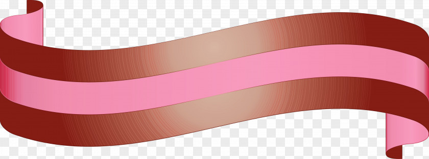 Pink Ribbon Line Material Property Beige PNG