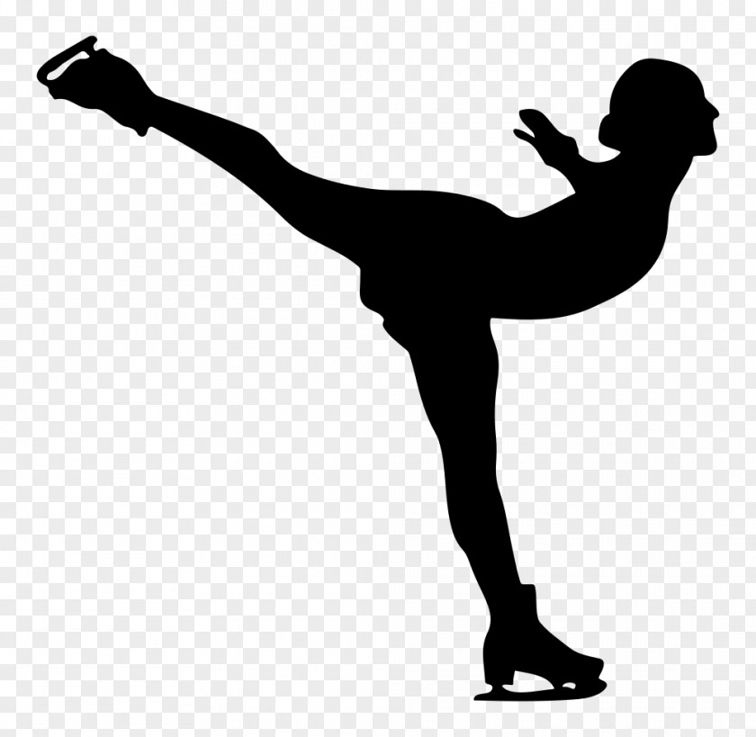 Skater Silhouette Ice Skating Figure Roller Skates Clip Art PNG