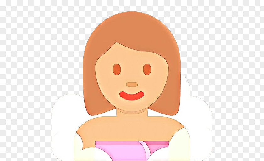 Smile Child Emoji Hair PNG