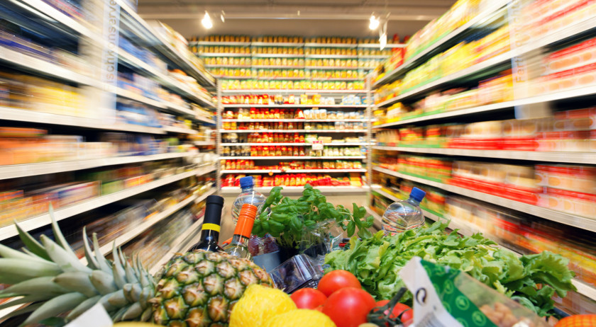 Store Shelf Organic Food Shopping Grocery Healthy Diet PNG