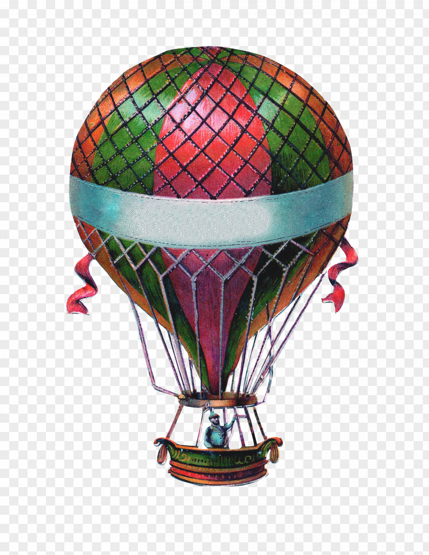 Air Balloon Hot Wedding Invitation Antique Clip Art PNG