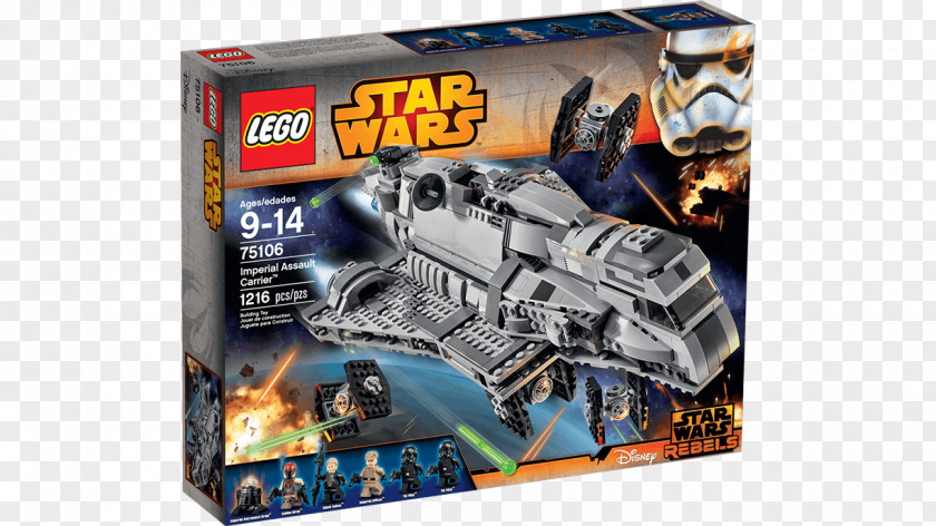 Toy Lego Star Wars LEGO 75106 Imperial Assault Carrier PNG