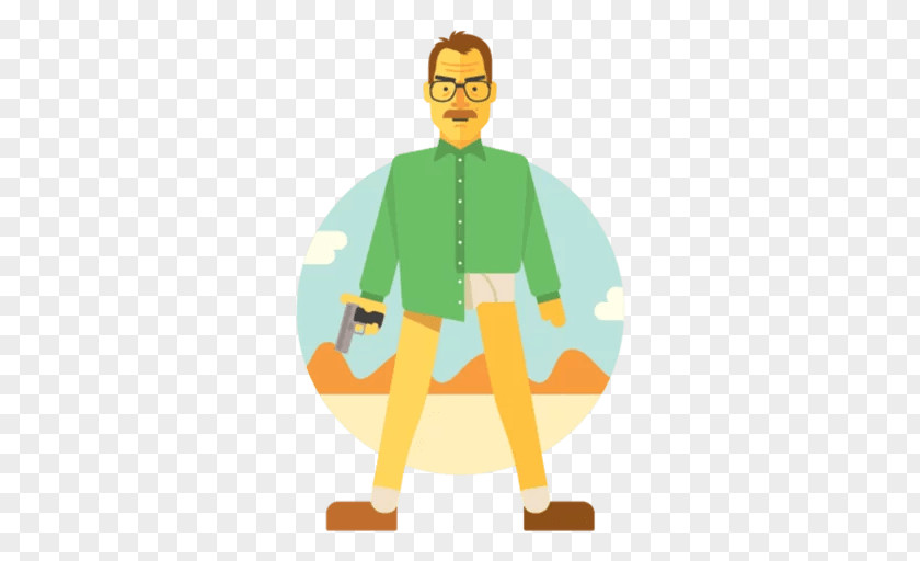 Walter White Telegram Sticker Advertising Kik Messenger PNG