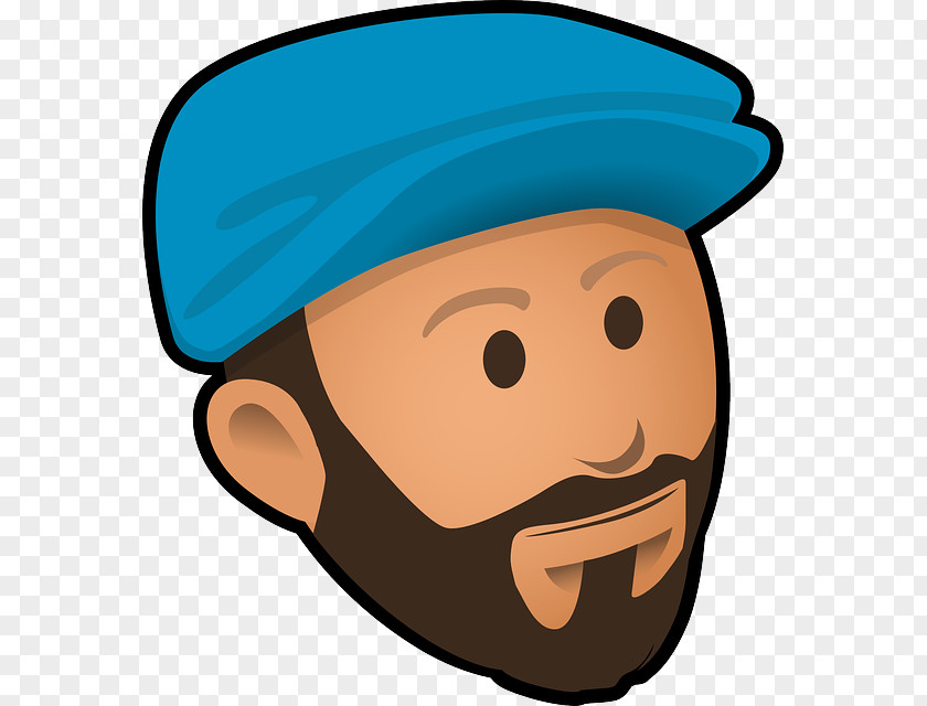 Beard Man Cliparts Cap Smiley Clip Art PNG