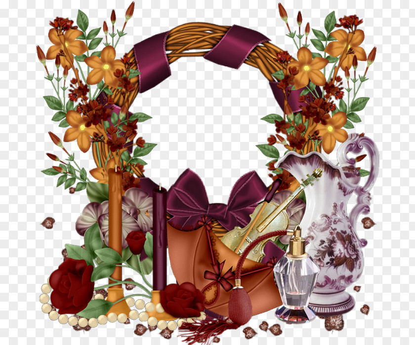 Hermione Frame Flower Floral Design Picture Frames Wreath Image PNG