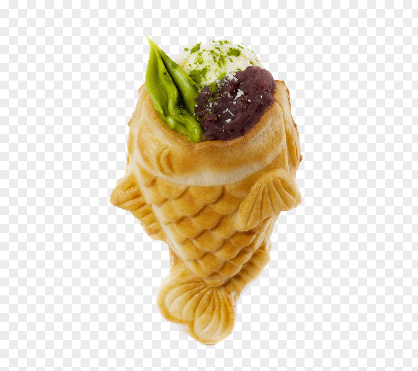 Taiyaki Ice Cream Cones Waffle Japanese Cuisine PNG