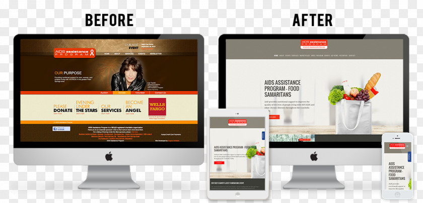 Food Samaritans Display Advertising Web DesignBefore And After AAP PNG