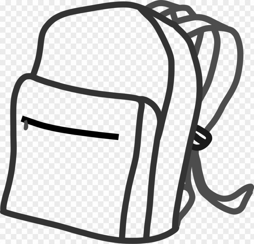 School Bags Cliparts Bag Backpack Black And White Clip Art PNG