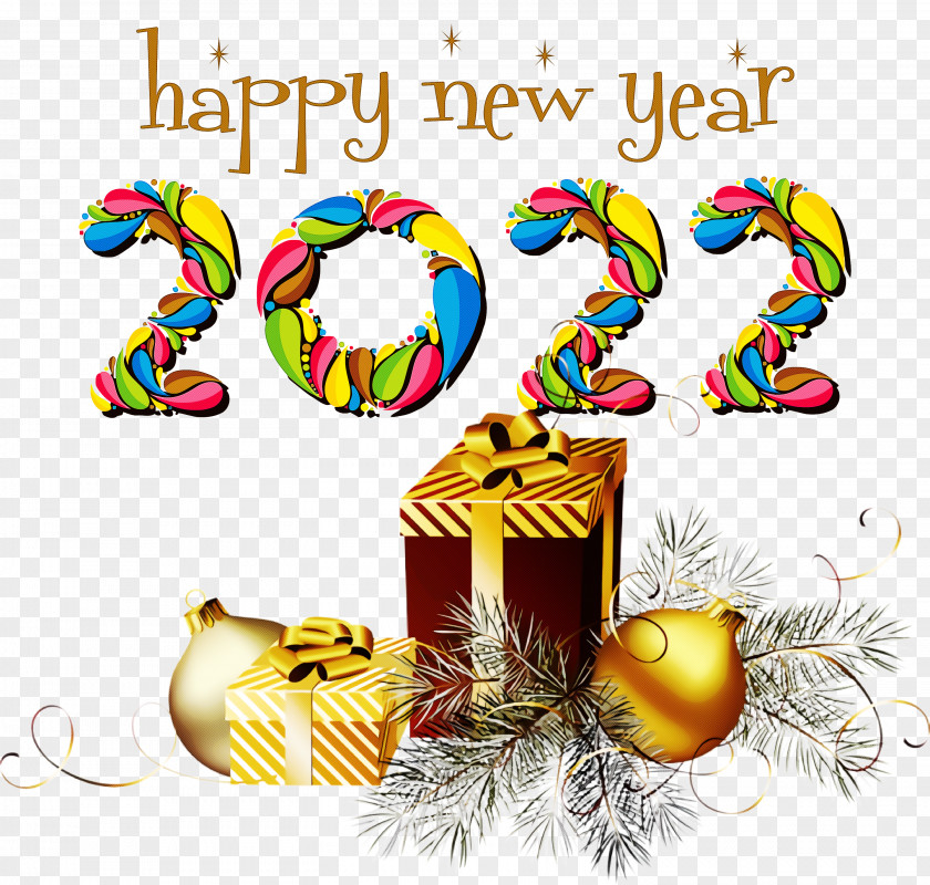 2022 Happy New Year PNG