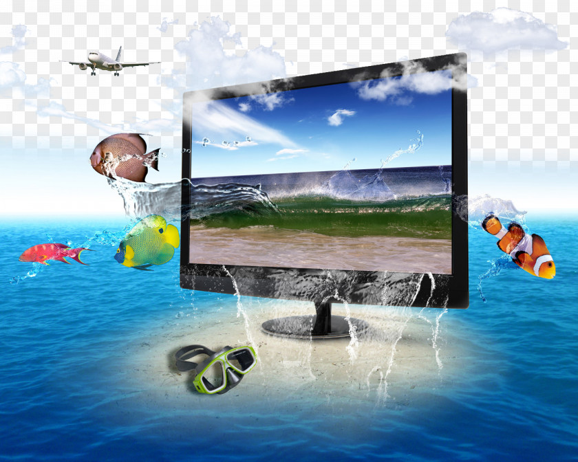 Creative Ocean Computer Background Creativity Television PNG