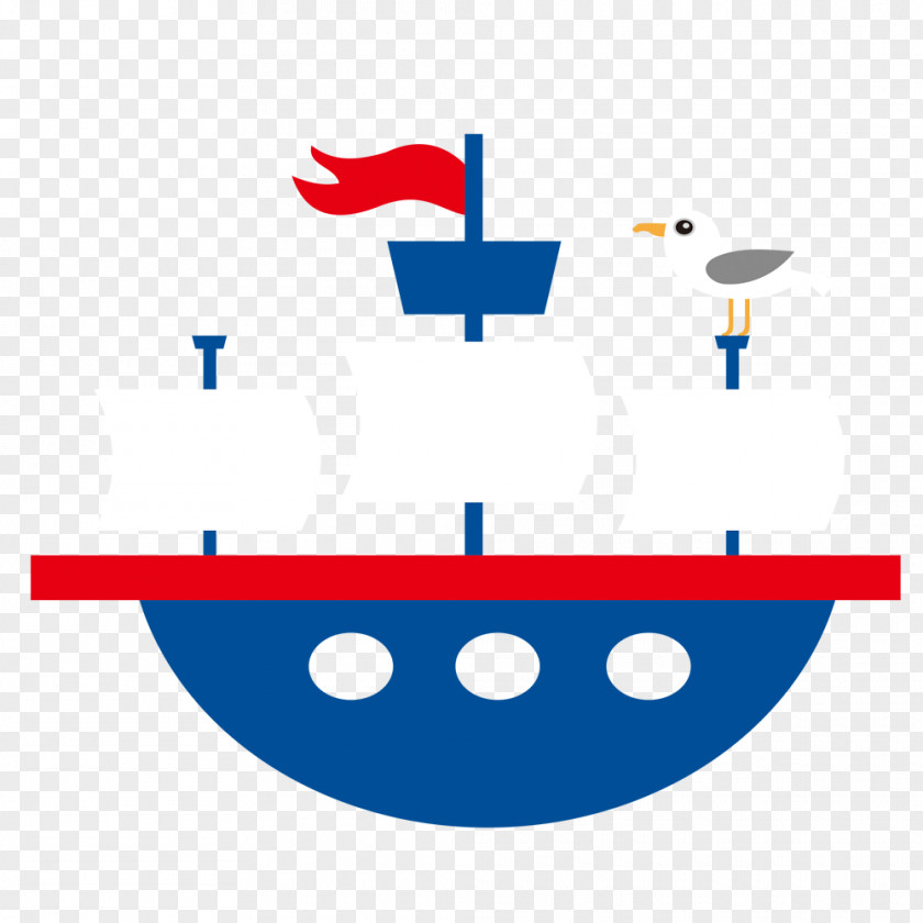 Little Boat Image Flat Design Vector Graphics Clip Art PNG