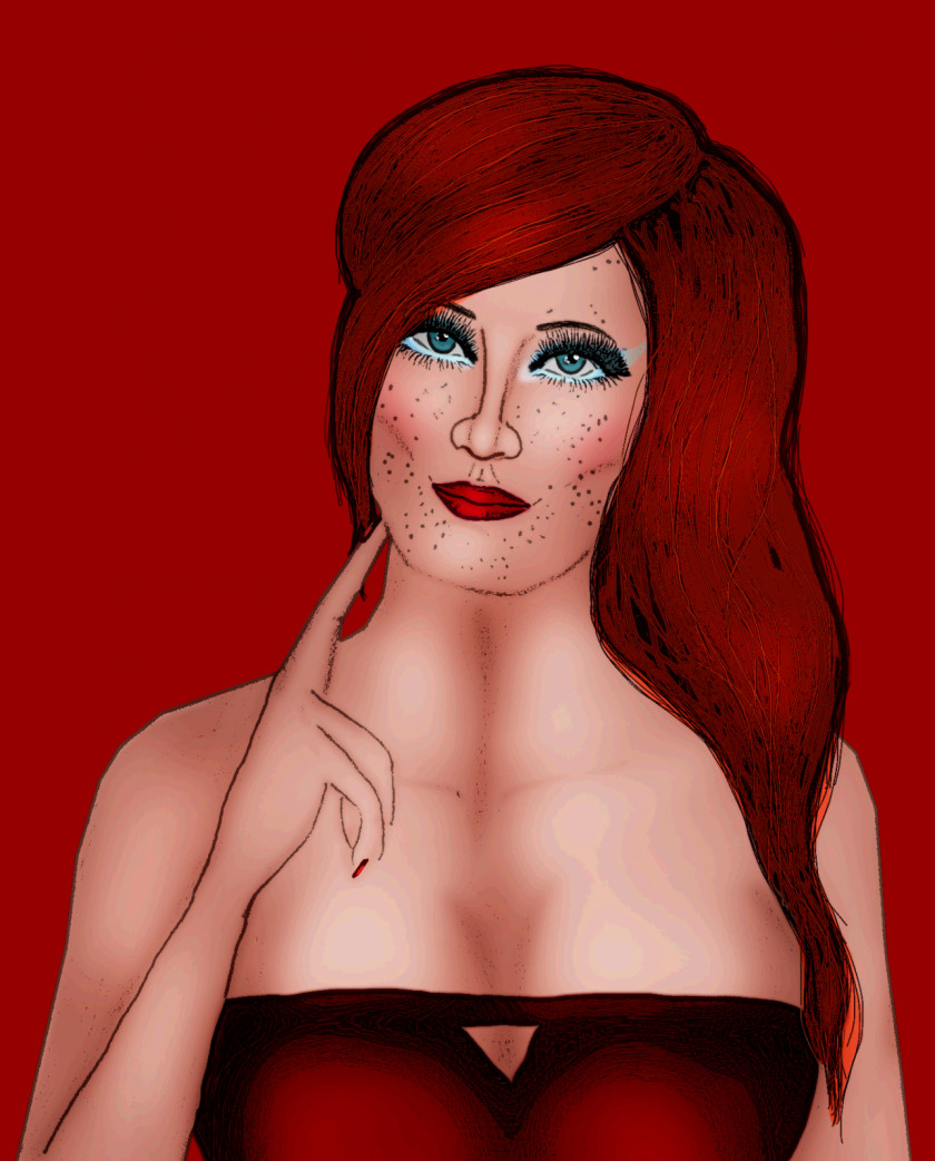 Marilyn Monroe Human Hair Color Red Brown Black Long PNG