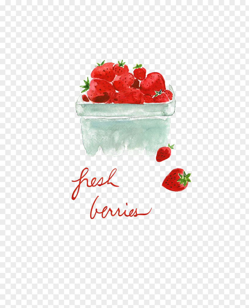 Strawberry Human Sexual Response Drawing Watercolor Painting Illustration PNG painting Illustration, Jar of strawberry clipart PNG