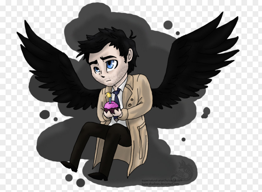 Birthday Castiel Dean Winchester Cake Fan Art PNG