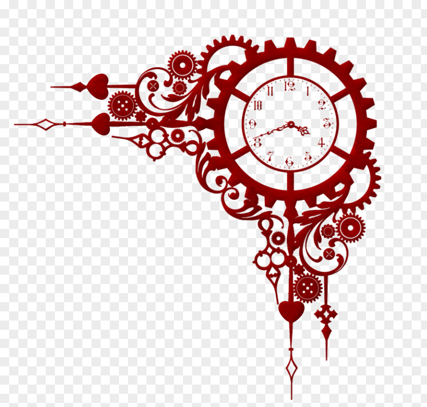 Clock Tattoo Steampunk Gear Drawing PNG