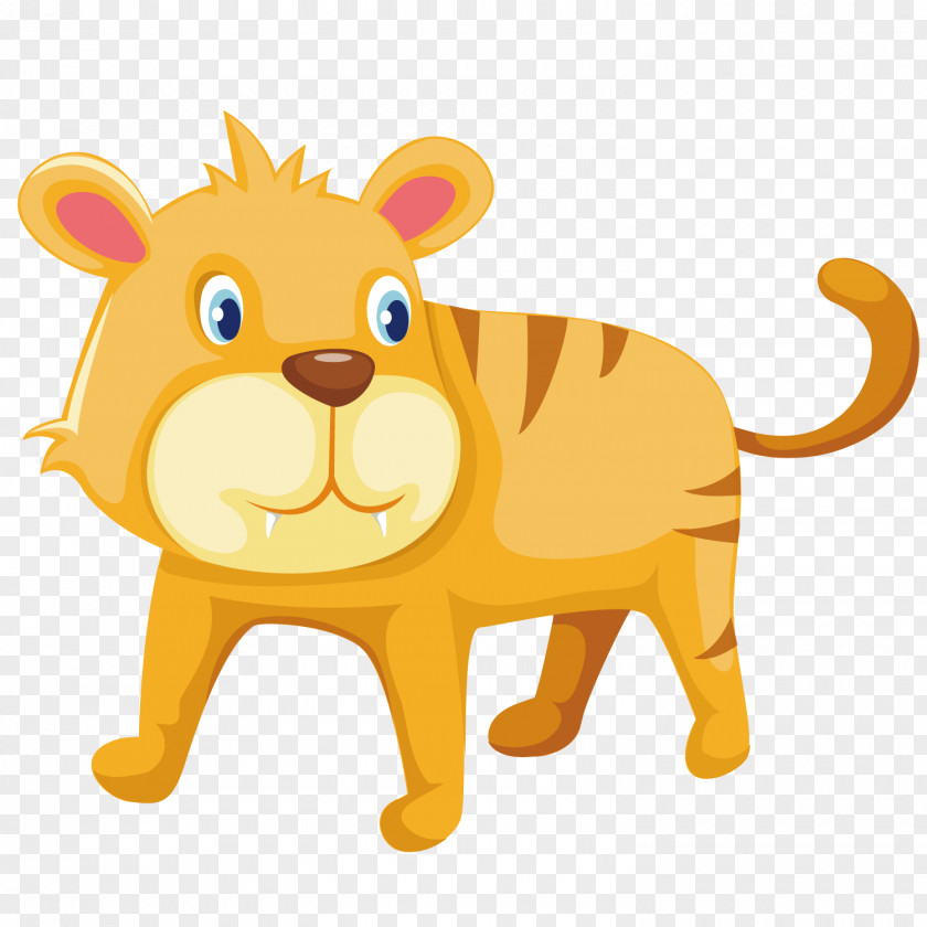 Cute Tiger Alphabet Illustration PNG