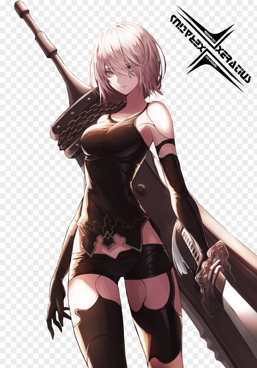 Long Hair Nier: Automata Video Game PlayStation 4 PNG