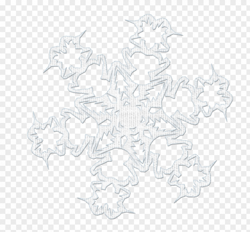 Snowflake Image Black And White Font Pattern PNG