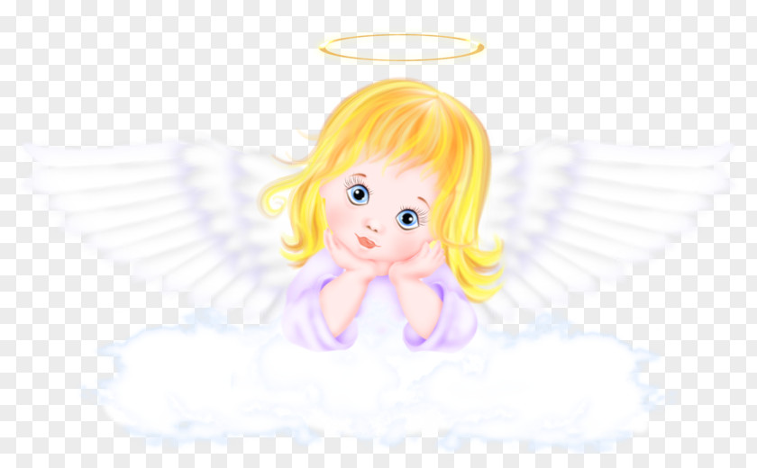 Angel Opened Cartoon Text Skin Illustration PNG