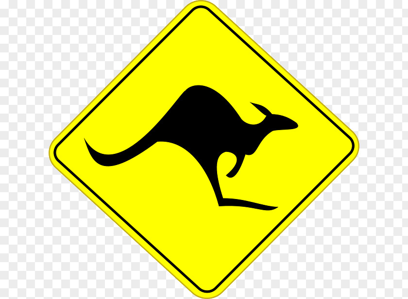 Australia Road Signs In Kangaroo Traffic Sign PNG