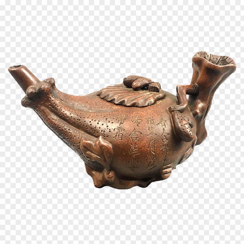 For The Spring Bionic Purple Sand Yixing Clay Teapot PNG
