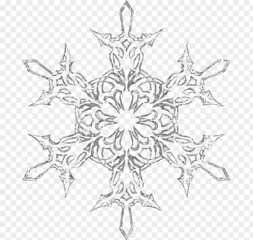 Silver Snowflake PNG