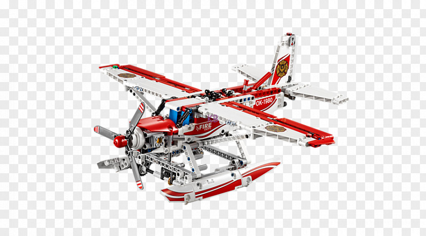 Technic Airplane Lego Toy Aerial Firefighting PNG