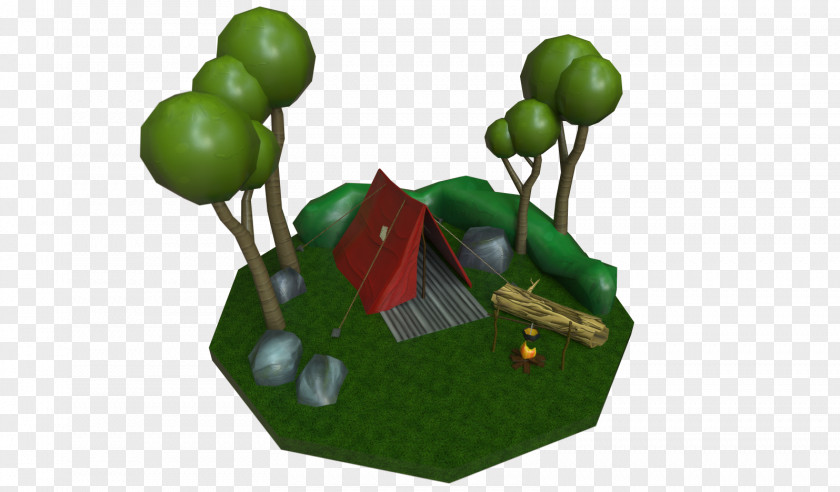 Campsite Game Art Design Graphic Concept PNG