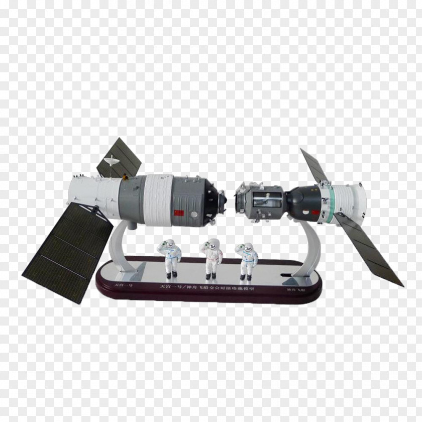 Docking Model Shenzhou 10 Tiangong-2 Tiangong-1 PNG