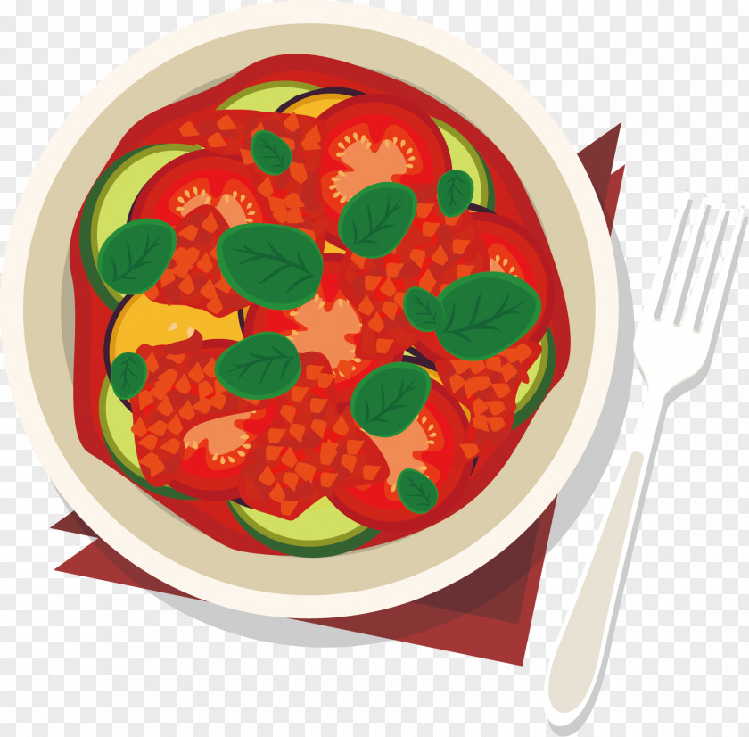 Fork Eating Tomato Soup Dish Meat Vegetable Stew PNG