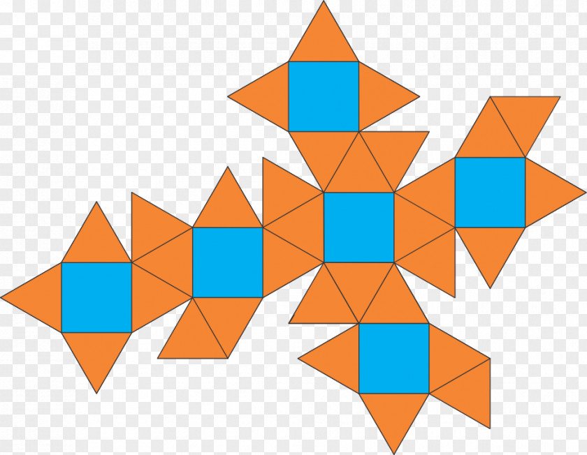 Octaedro Net Cuboctahedron Snub Cube Catalan Solid Archimedean PNG