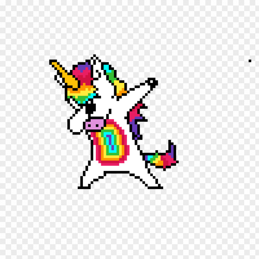 Unicorn Pixel Art Drawing Bead PNG
