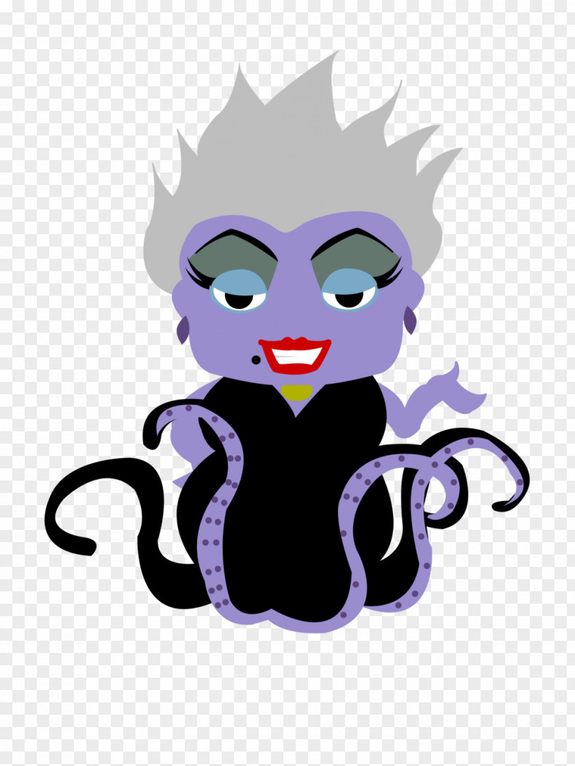 Ursula Ariel Mickey Mouse Villain Drawing PNG
