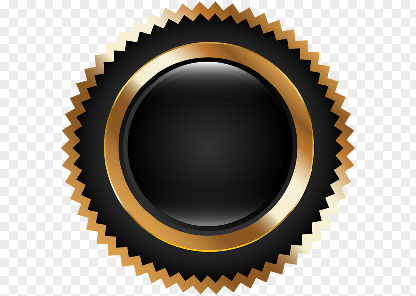 BLACK AND GOLD Logo Badge Clip Art PNG