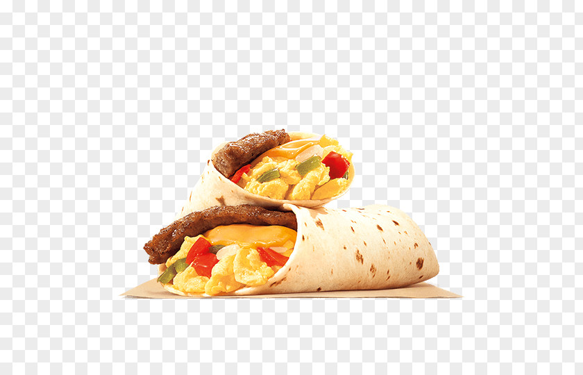 Breakfast Burrito Fast Food Bacon, Egg And Cheese Sandwich PNG