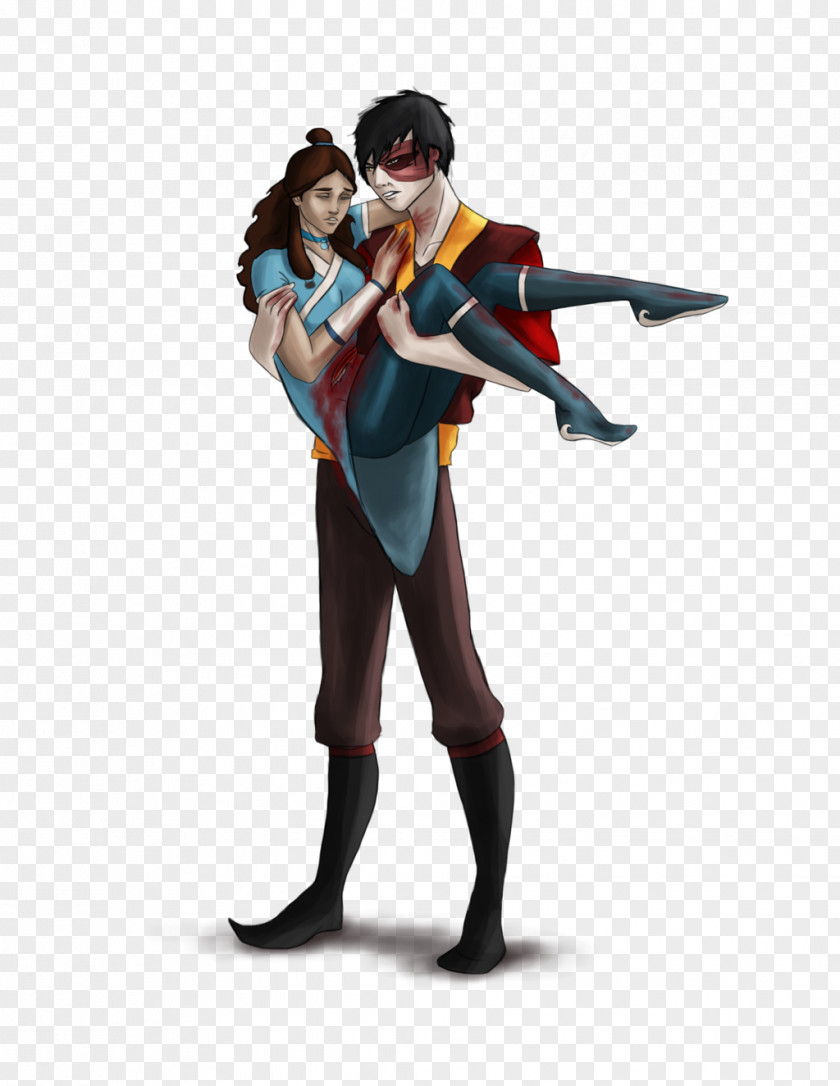 Fluttered Superhero Figurine PNG