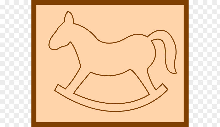 Rocking Horse Silhouette Mustang Pony Drawing Clip Art PNG