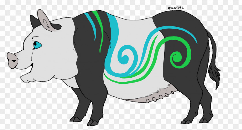 Wind Blue Wavy Dairy Cattle Vietnamese Pot-bellied Clip Art PNG