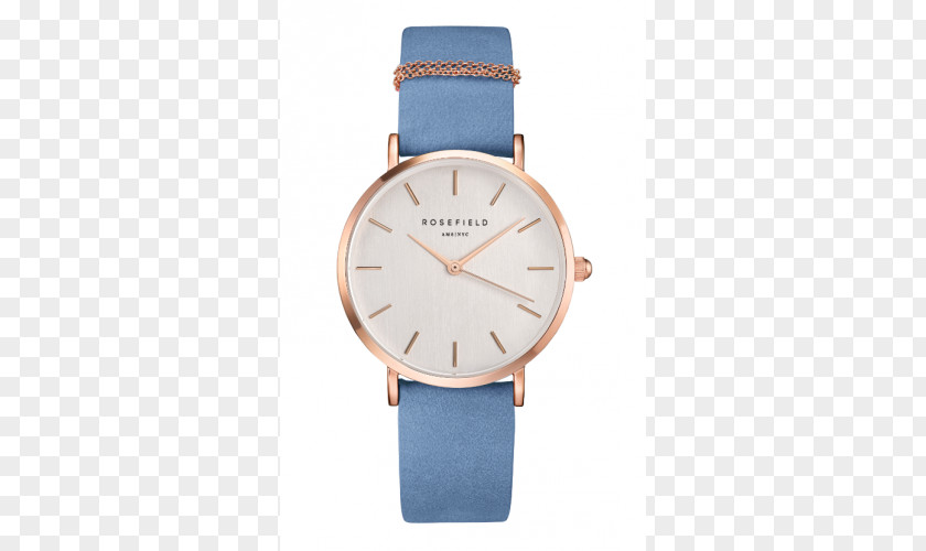 Watch ROSEFIELD The West Village Blue Jewellery Strap PNG