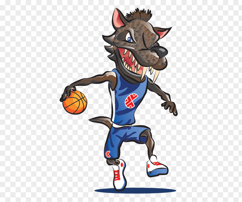 Wolf Mascot Team Sport Clip Art PNG
