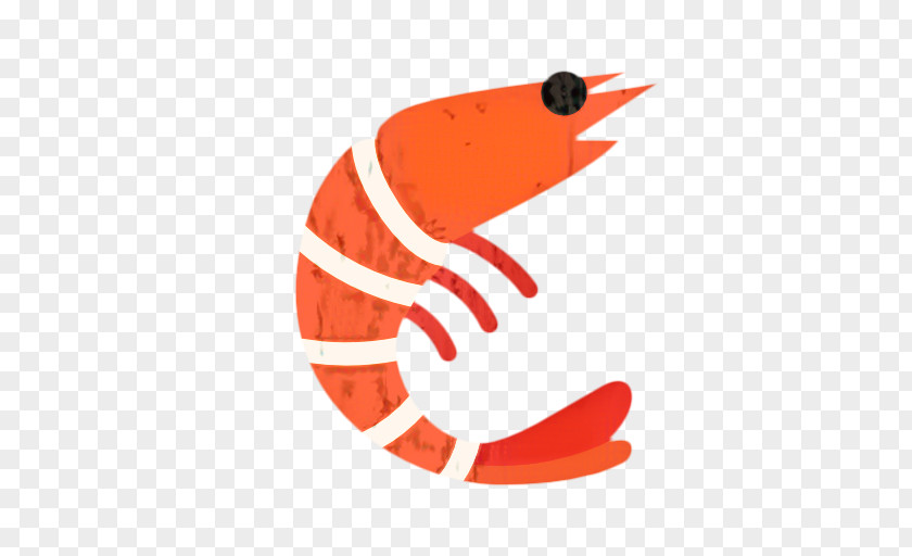 Orange Shellfish Shrimp Cartoon PNG