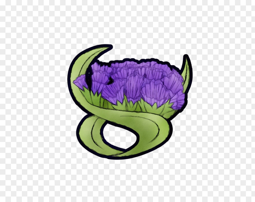 Purple Violet Eye Mouth Plant PNG