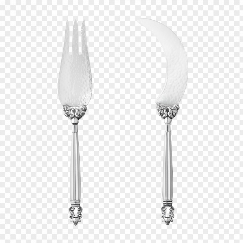 Silver Cutlery Product Design PNG